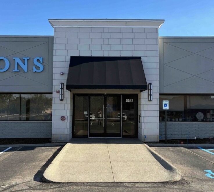 commercial limestone block install in west bloomfield, michigan